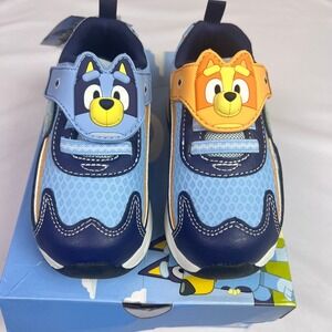 Ground Up Bluey Bingo Toddler Sneakers Blue Orange  Kids Size 9 NWT